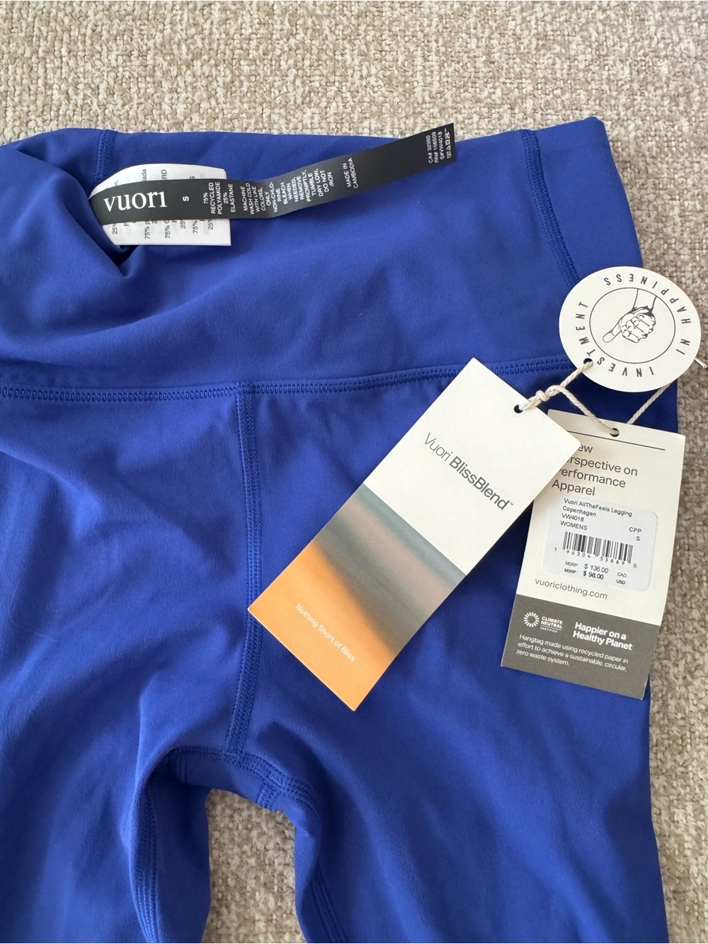 Vuori Royal Blue Women’s Athletic Pants